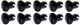 Attaches Dzus à tête ovale, longueur 0,500, lot de 10, noirs