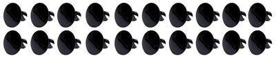 Boutons Dzus grosse tête .500 long paquet de 10 noirs