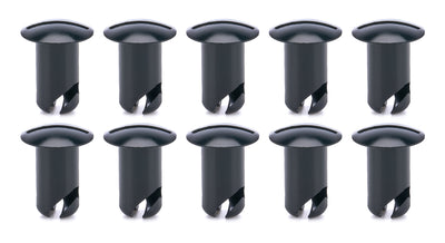 Boutons à tête ovale .600 long noir paquet de 10