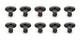 Attache rapide Allen Head, 0,500, aluminium noir