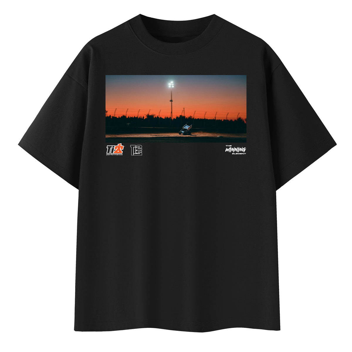 T-Shirt Sprint Car Front Black Large