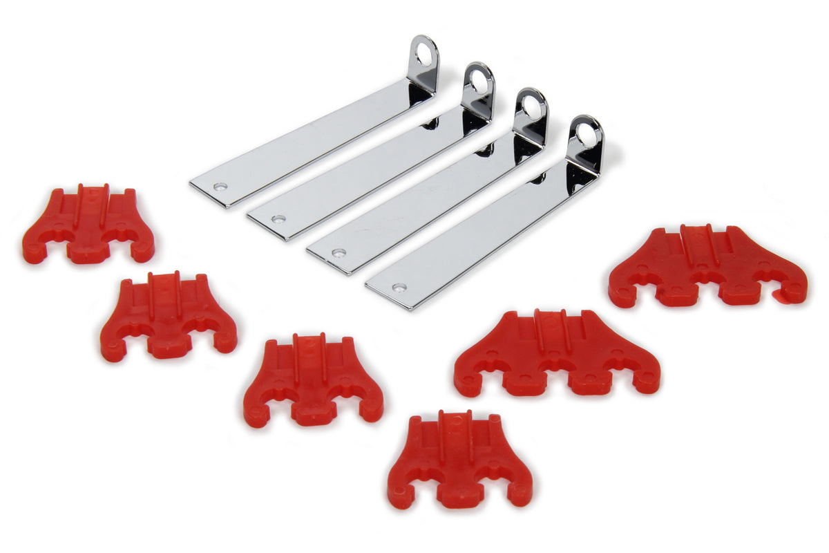 Kit de gaines annelées de luxe rouges
