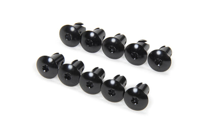 Tête Torx Bouton Aluminium 0,550 Long Noir 10 pièces