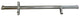 Essieu avant 50in x 2-1/4 Plated Sprint Car