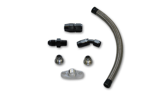 Kit de vidange d'huile universel pour turbos T3/T4 à montage supérieur