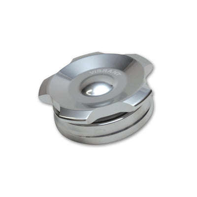 Aluminium poli. Bouchon de remplissage en aluminium avec raccord à souder 2 pouces.