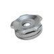 Aluminium poli. Bouchon de remplissage en aluminium avec raccord à souder 2 pouces.