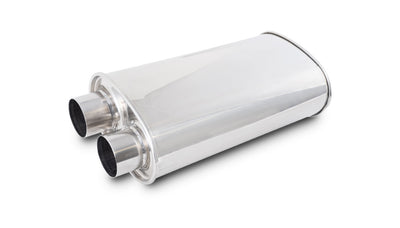 STREETPOWER Oval Muffler 2.50in Inlet/Outlet