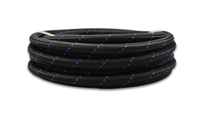 Rouleau de 10 pieds - Tuyau flexible tressé en nylon noir et bleu -8