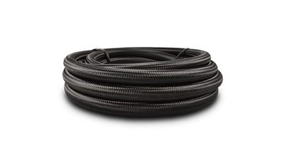 Tuyau flexible tressé en nylon noir de 45,72 m -8AN
