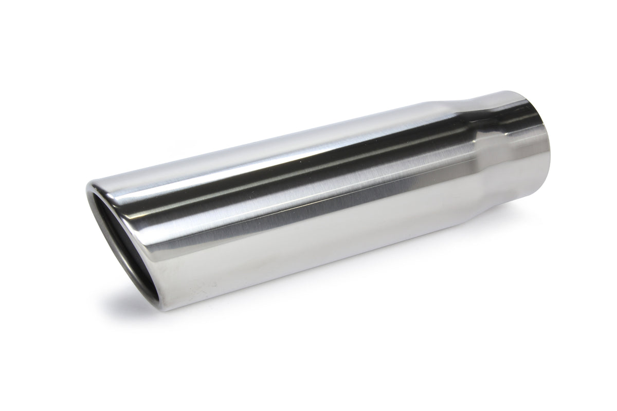 Pointe Inox Ronde 3" Simple Paroi Angle