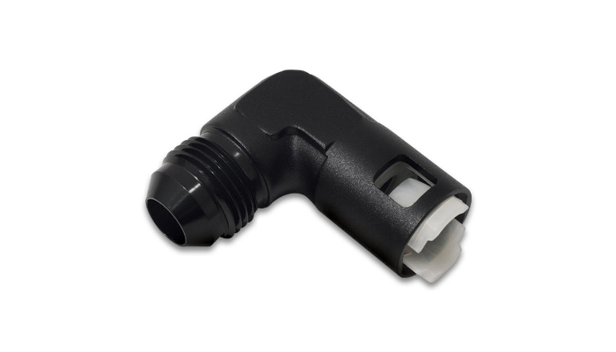 Raccord mâle coudé 90° -8AN vers tuyau EFI 3/8 po