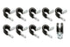 Colliers de serrage amortis pour tuyau 5/8in -10AN - Lot de 10