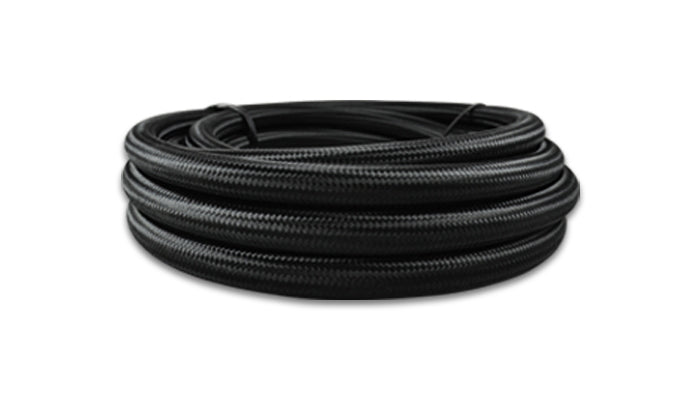 Rouleau de 20 pieds de tuyau flexible tressé en nylon noir