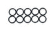 Package of 10 -8AN Rubbe r O-Rings