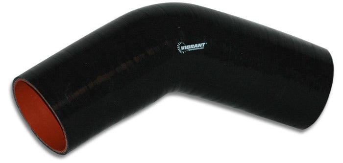 Tuyau de transition coudé à 45 degrés en silicone, 2 po ID x 5 po de long