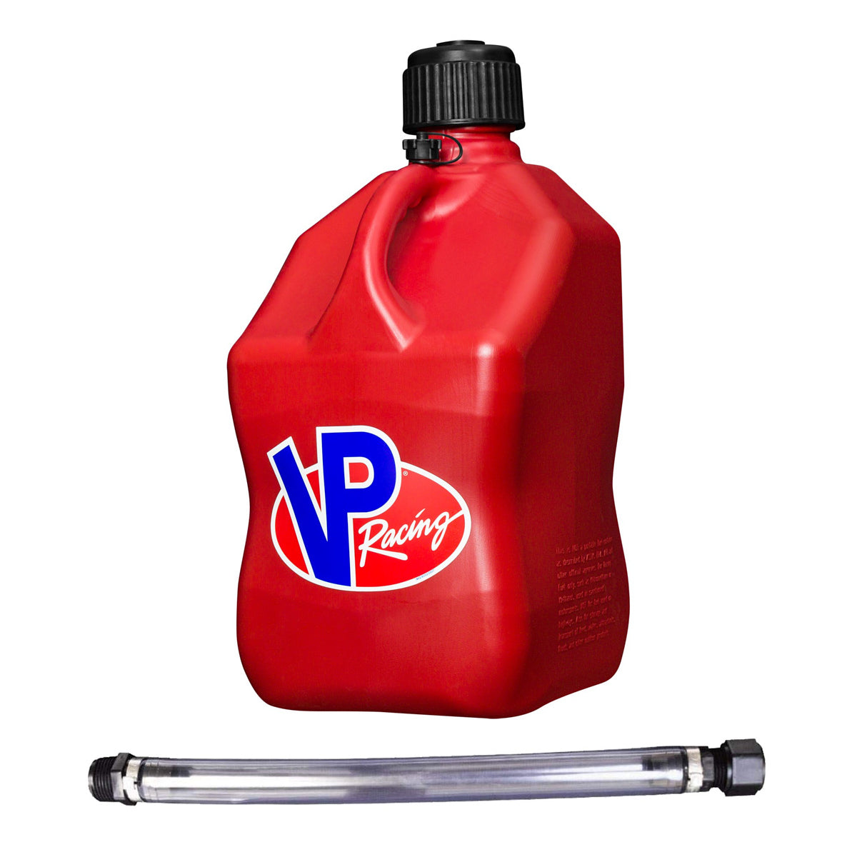 Bidon Sports Mécaniques Carré 5,5 Gal Rouge avec Tuyau Flexible