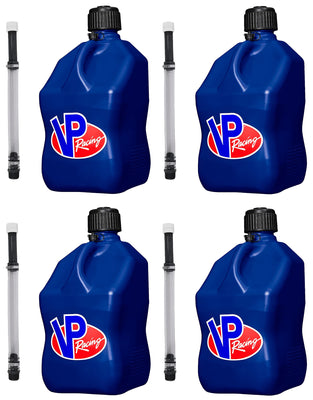 Bidon de service 20,8 L bleu carré avec tuyau (Caisse de 4)