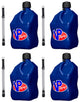 Bidon de service 20,8 L bleu carré avec tuyau (Caisse de 4)
