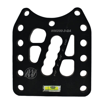 Plaque d'amortisseur en acier simple cisaillement, chute de 7 po
