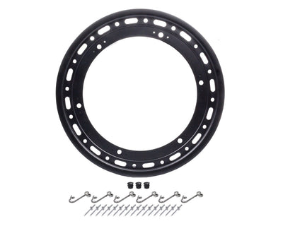 Anneau de talon Beadlock 15 po 16 trous avec 6 onglets - Noir