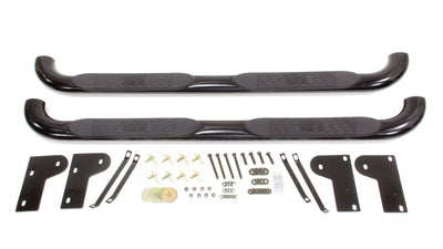 Barres de marche ovales noires pour Dodge Ram Quad Cab 02-07
