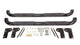 Barres de marche ovales noires pour Dodge Ram Quad Cab 02-07
