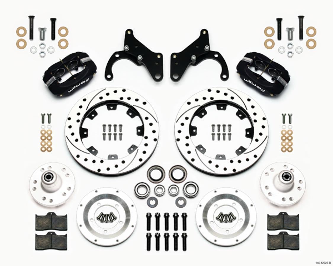 Kit de Frein à Disque Avant Noir 65-68 Impala Tambour 12.19
