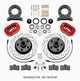 Front Disc Brake Kit Blk 65-59 Mustang Hub/Rotor