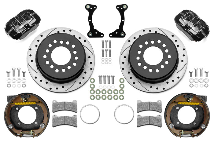 Kit de frein arrière noir FDP percé 11" GM G Body