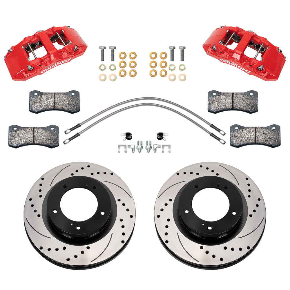 Front Brake Kit 07-15 Tundra Aero6 DM Drilled