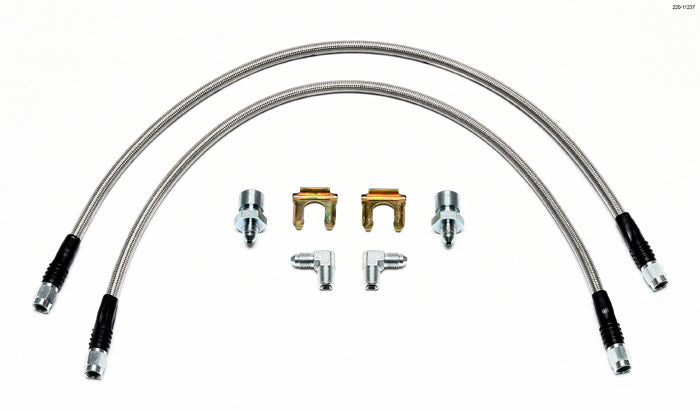 Kit flexible de frein 22 po L 3/8-24 vers 90 degrés