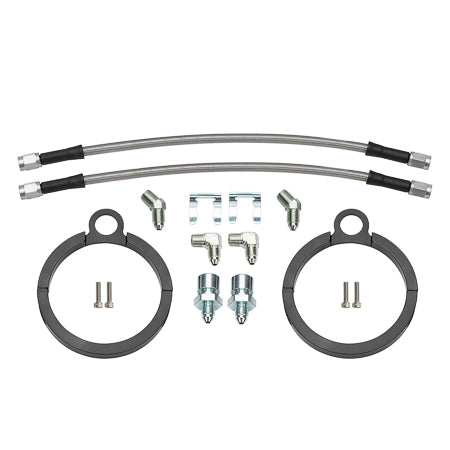 Kit Flexline 12po 3/8-24 à Patte de Fixation à 90 Degrés