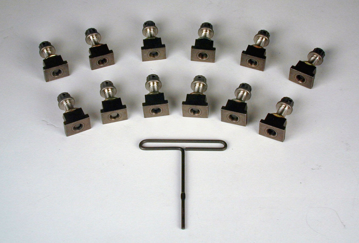 Kit de boulons pour rotor dynamique 1/4-28 UNF 12 boulons avec écrou en T