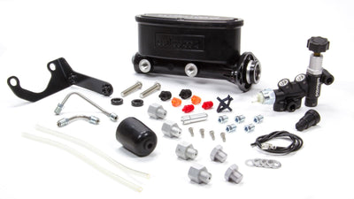 Kit Maître-cylindre Tandem Aluminium avec support et répartiteur de freinage 1"