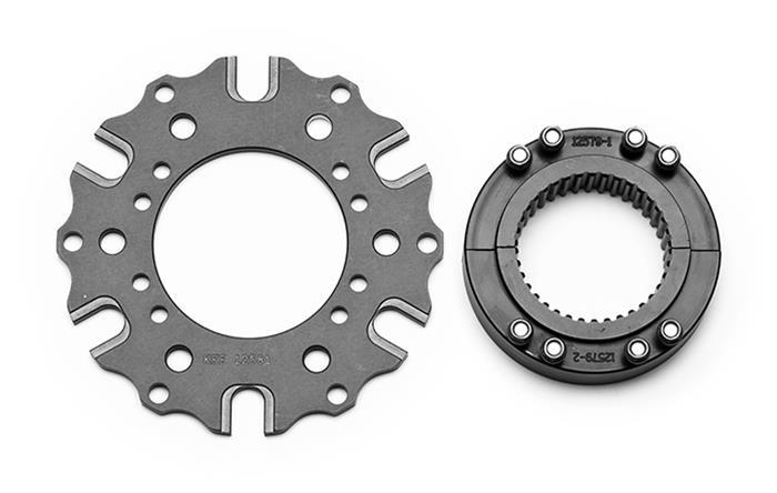 Kit de moyeu cannelé bride d'essieu Midget 38 dents