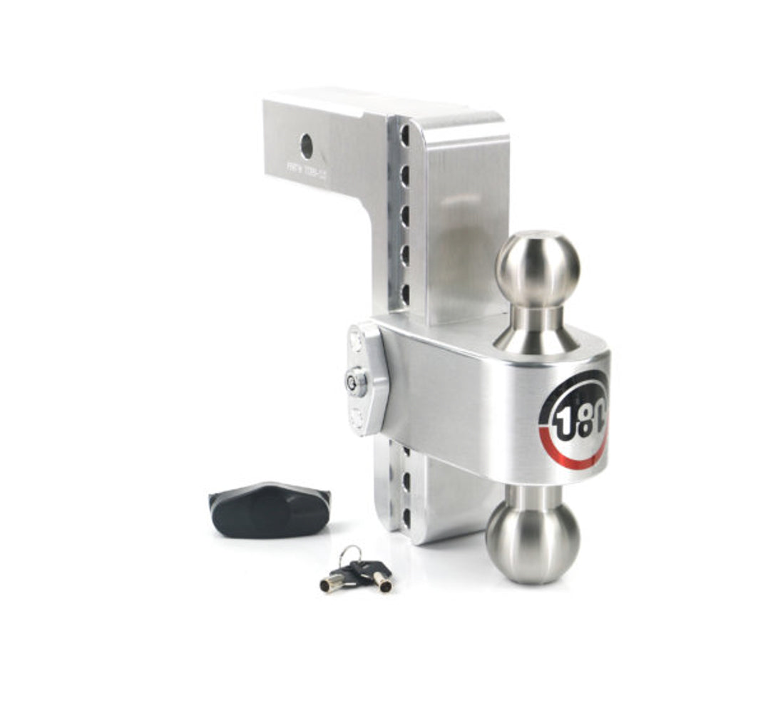 Attelage amovible Turnover Ball de 8 po avec tige de 2,5 po