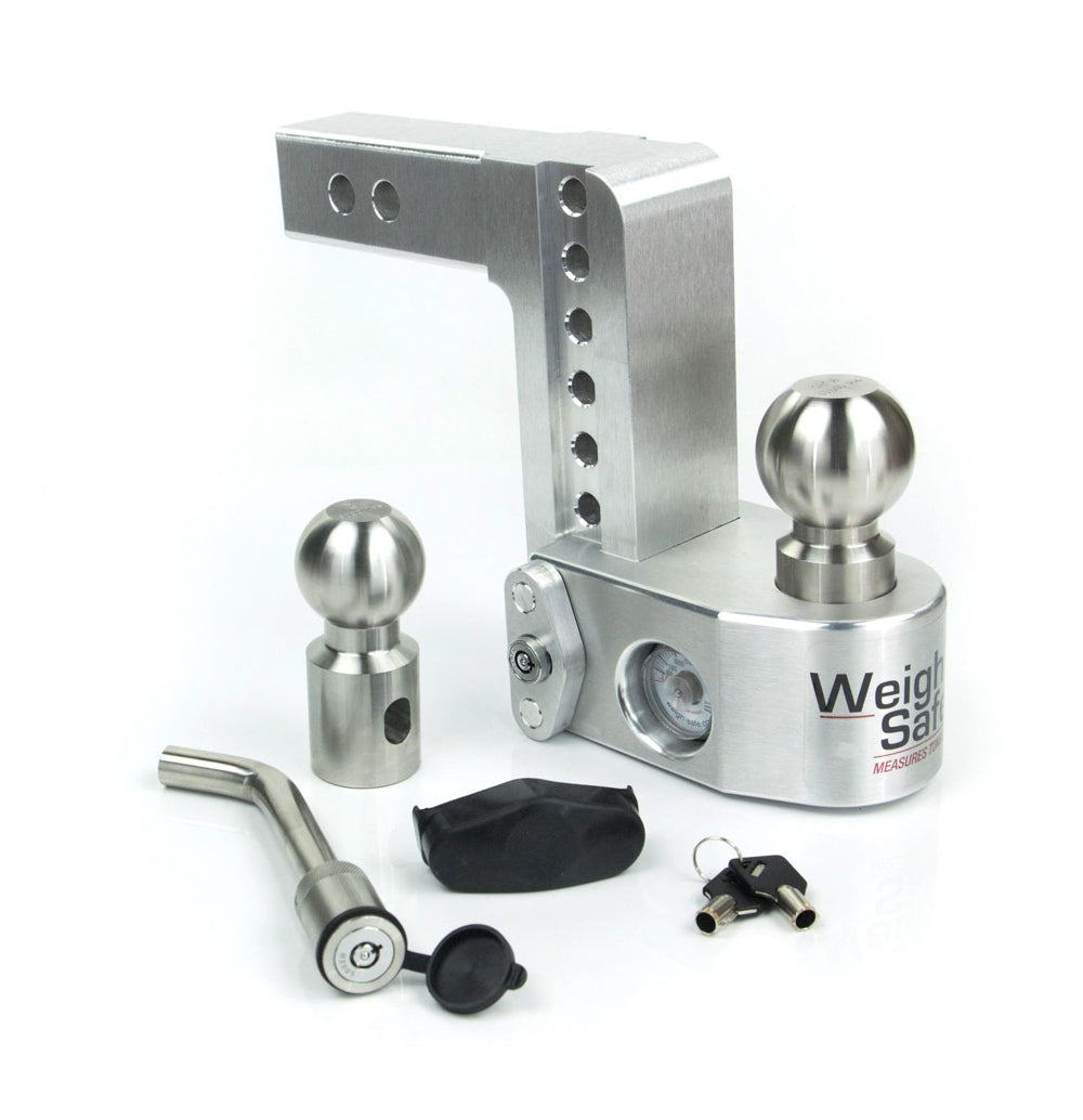 Attelage à boule Weigh Safe avec déport de 6 po et tige de 2 po