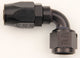 #12 90 Deg Double Swivel Hose End Black