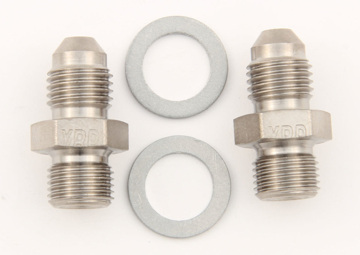 7/16-24 vers adaptateur de joint torique écrasable en acier #4 (Pr)