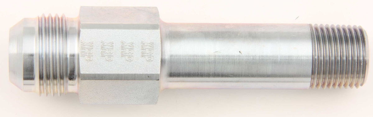 #12 Stl Raccord mâle évasé pour admission d'huile longue à 1/2 NPT