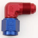 # Raccord forgé coude femelle pivotant à 90° vers évasé mâle n°8