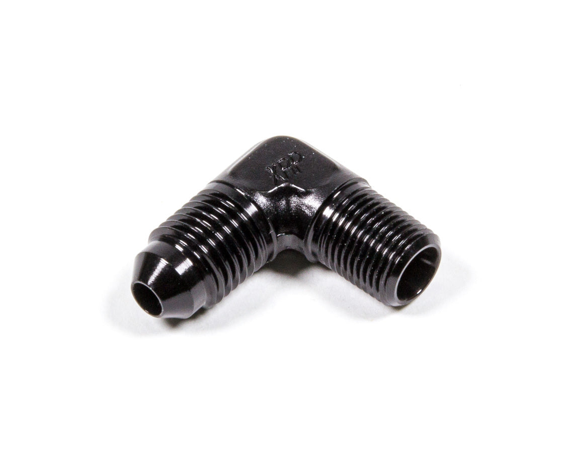 Coude 90 X raccord évasé #4 X NPT 1/8 - Noir