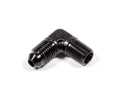 Coude 90 X raccord évasé #4 X NPT 1/8 - Noir