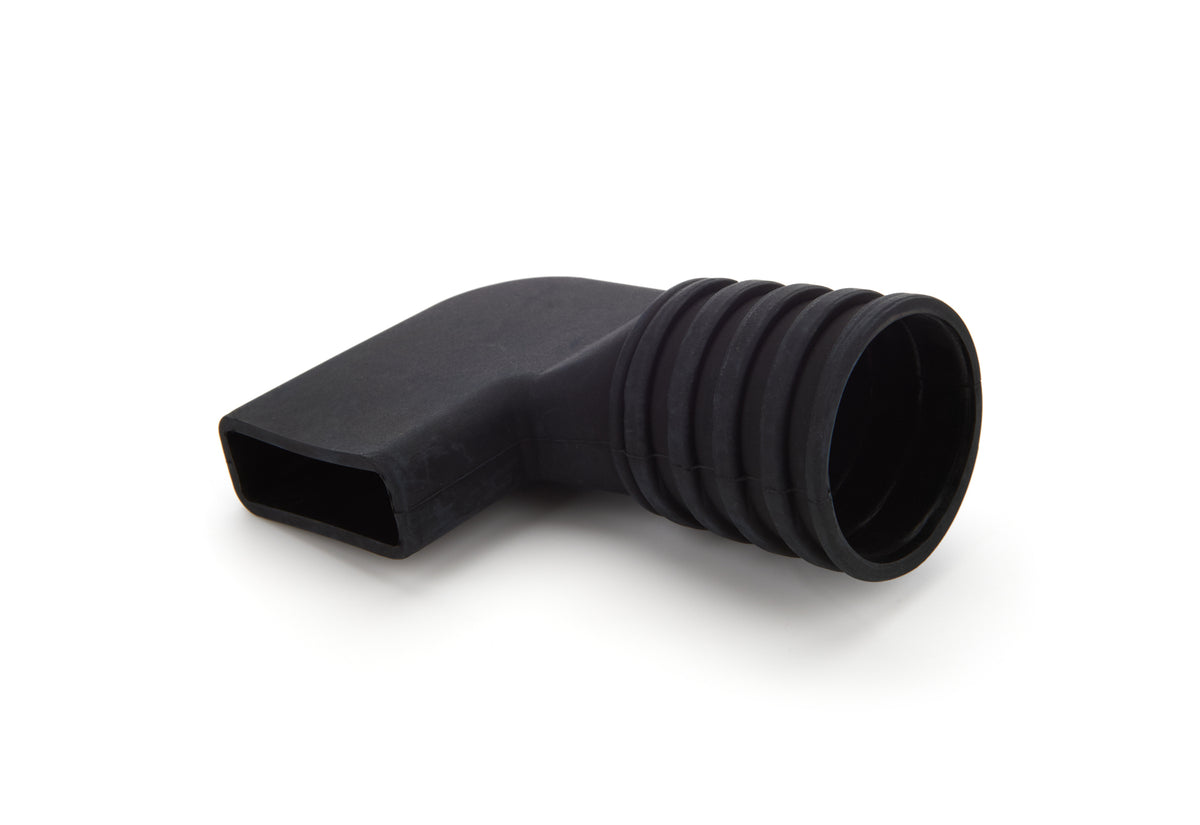Adaptateur coudé 90 degrés profil bas noir